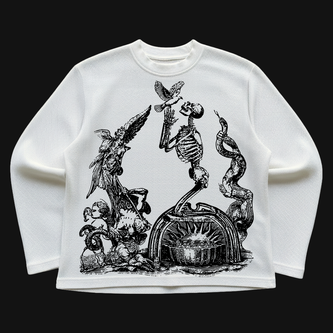 Ashes to Eden Waffle Knit T-shirt-6