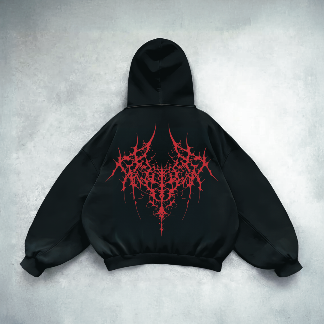 Demon Nerve Red Hoodie