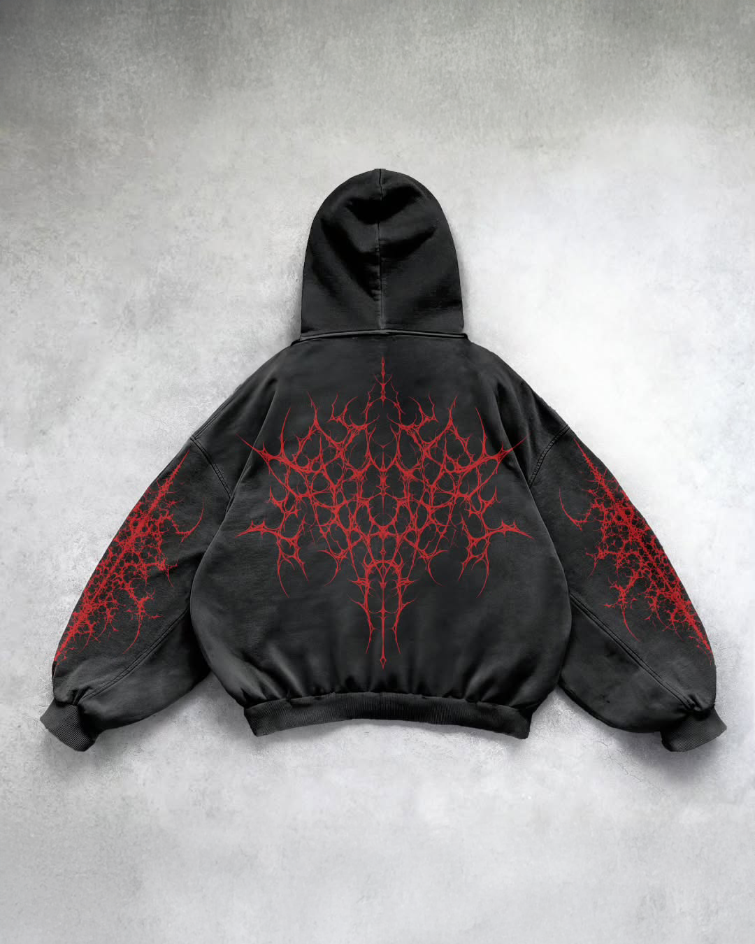 Demon Scar Red Hoodie - Senpaii
