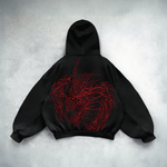 Draconic Hoodie Red