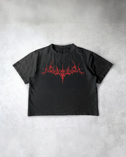 Demon Scar Red Oversized Tee