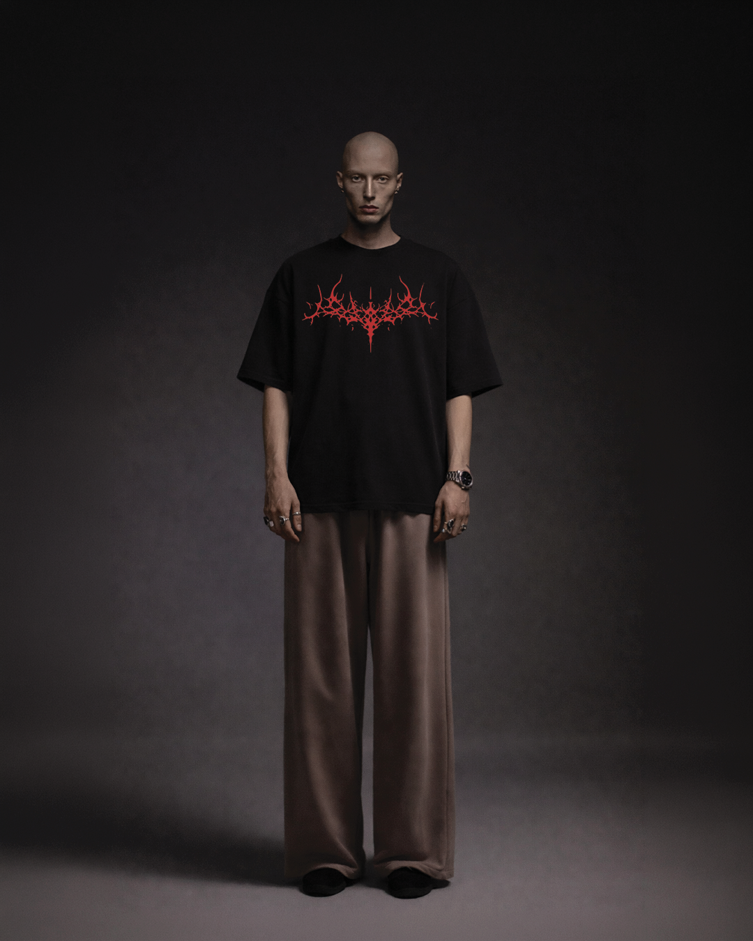 Demon Scar Red Oversized Tee