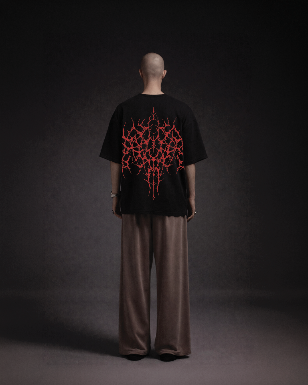 Demon Scar Red Oversized Tee