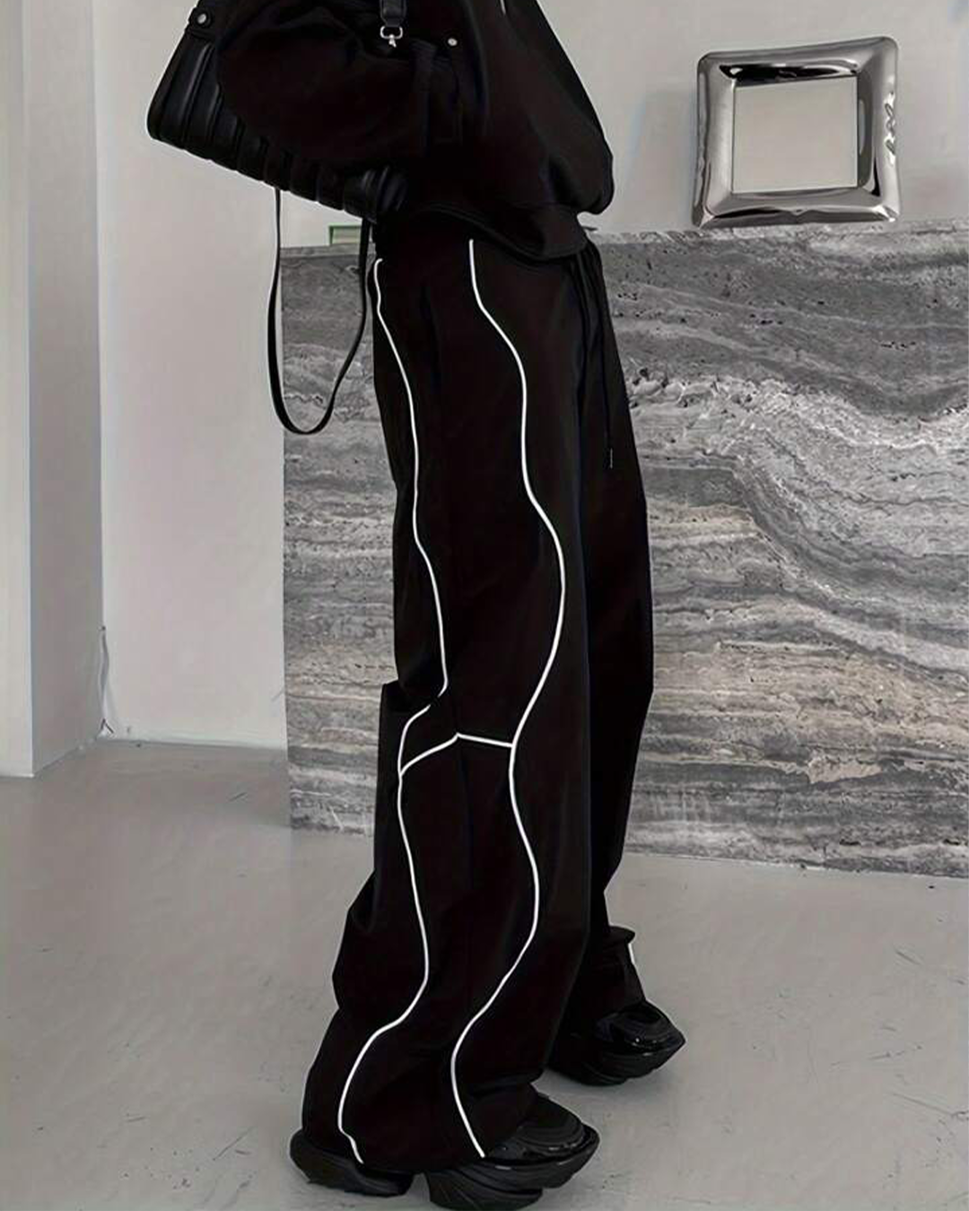 Phantom Line Baggy Pants - Senpaii