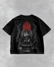 Scarlet Sentinel Oversized T-Shirt