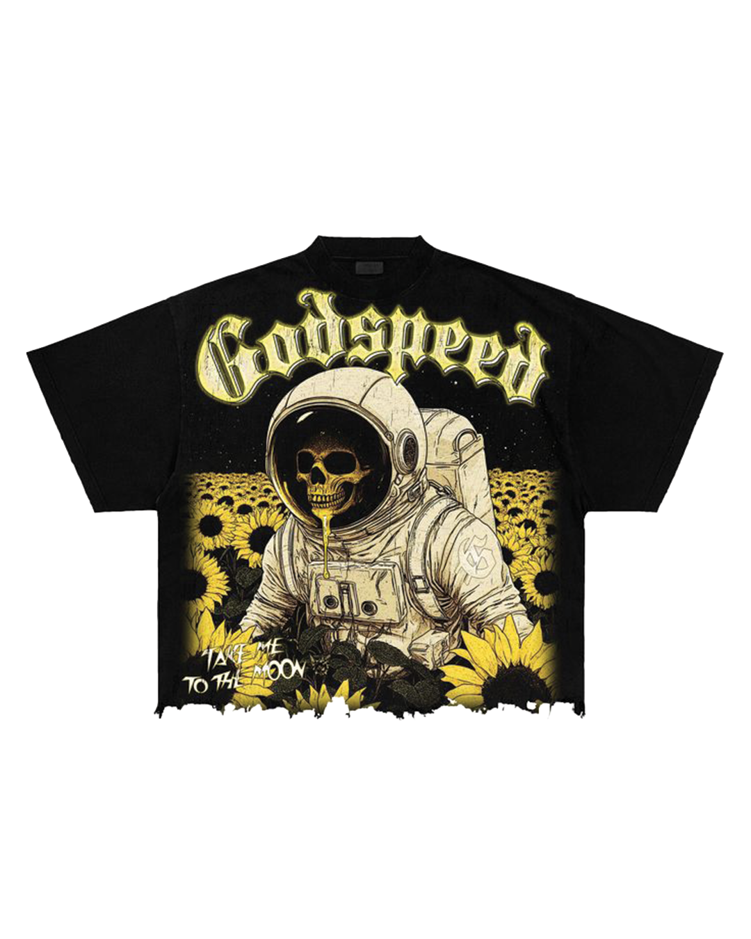 Sunflower Cosmonaut Oversized T-shirt (DIY