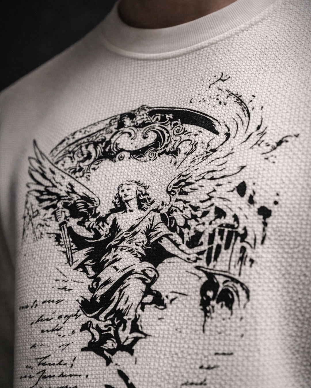 Divine Reckoning Waffle Knit T-shirt-4