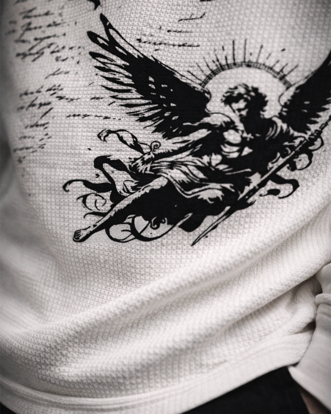 Divine Reckoning Waffle Knit T-shirt-3