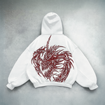 Draconic White Hoodie